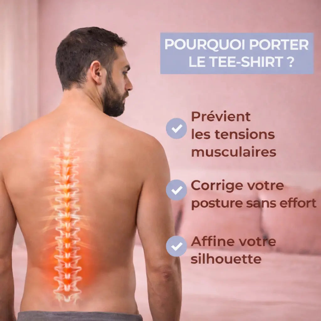 T-Shirt correcteur de posture ORTHIS – Gainant & mixte Orthis